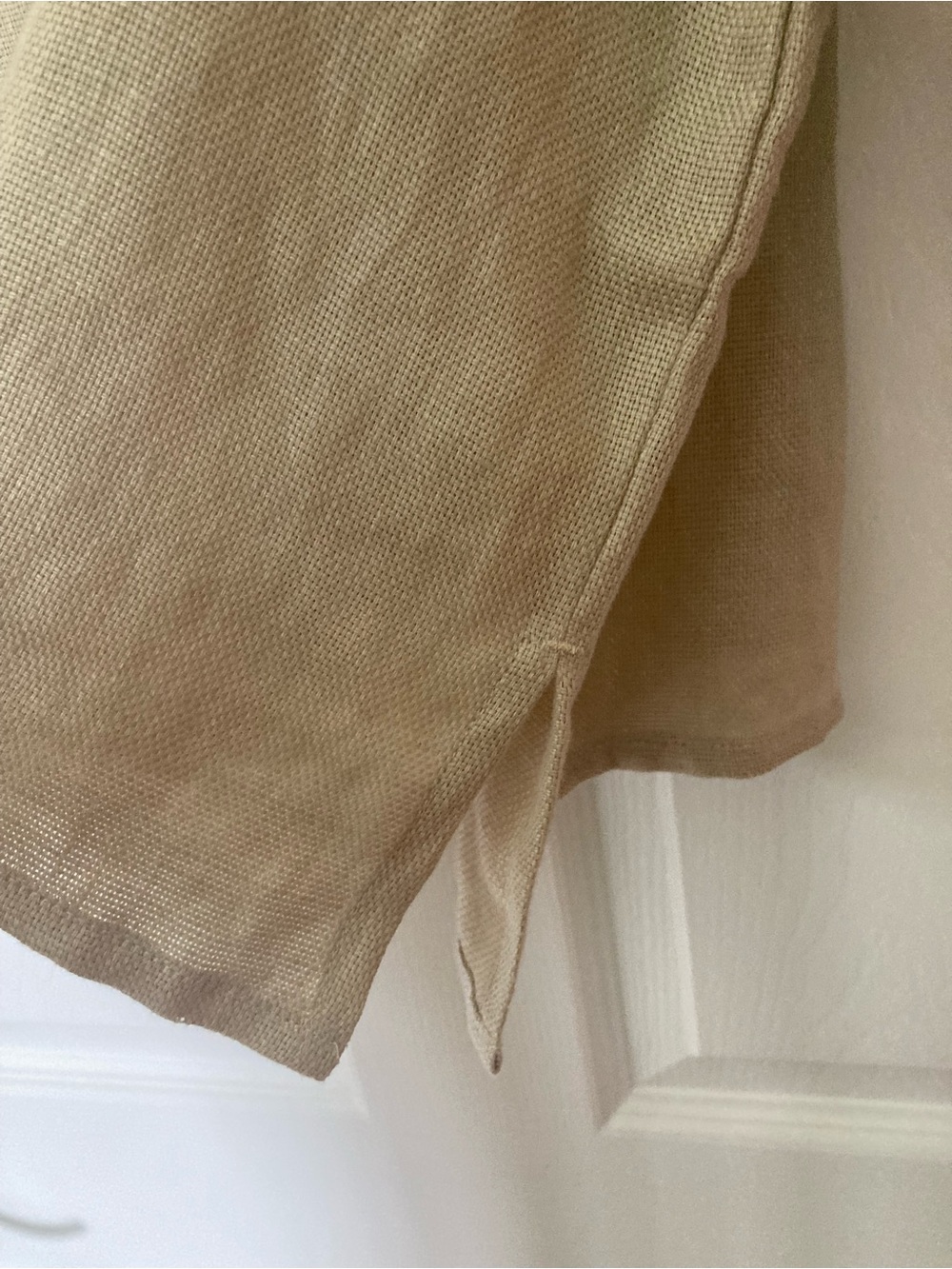 Nomad the Label Laguna French Linen Button-Up Shirt in Wheat, Size AU12/US8 - Picture 6 of 10